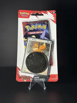 Pokemon TCG Eevee Card & Coin Blister Pack Set - Image 1