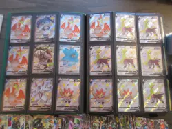 Huge Lot of Pokemon Cards with Full Arts, Ilustration Rares, EX, V, and Holos - Image 4