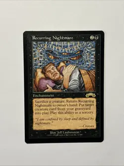 MTG Recurring Nightmare Japanese Exodus 72/143 Regular Rare Card - Image 1