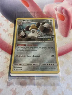 Pokemon Card Melmetal 129/214 Promo Holo Stamped Unbroken Bonds Sealed Promo - Image 1