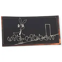 Sony PlayStation 1 PS1 Vib Ribbon Vib-Ribbon Rare Official Memory Card Sticker - Image 1