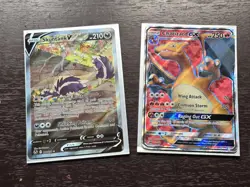 Pokemon Cards Lot (Mint Alt Art Skuntank & Destroyed Charizard) - Image 1