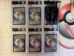Pokemon Ash's Pikachu SM set I CHOOSE YOU Signed by Veronica Taylor 5 cards PSA - Image 2