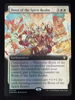 1x MTG Boon of the Spirit Realm (Extended Art, Foil) - Commander Masters (CMM) - Image 1