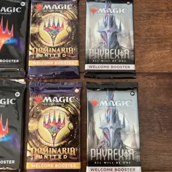 Lot of 8 Magic The Gathering MTG Sealed Packs - Unopened Phyrexia Dominaria - Image 2