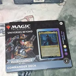 Magic: The Gathering Warhammer 40,000 Commander Deck Foil Inquisitor Greyfax - Image 1