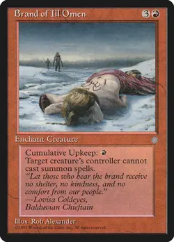 MTG Brand of Ill Omen Ice Age Regular - Image 1
