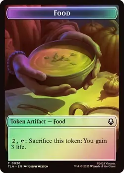 Foil Bear/Food Token, Avatar Token, MTG, Magic the Gathering - Image 2