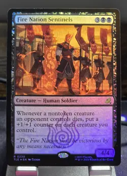 MTG - Fire Nation Sentinels (Foil) Rare - Avatar: The Last Airbender (TLE) - Image 1