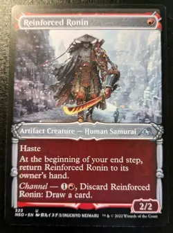 Reinforced Ronin (Showcase) 323 NEO Uncommon Kamigawa: Neon Dynasty MTG - Image 1