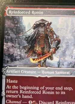 Reinforced Ronin (Showcase) 323 NEO Uncommon Kamigawa: Neon Dynasty MTG - Image 2
