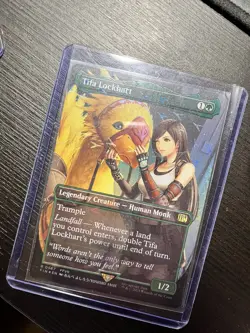 MTG Final Fantasy Tifa Lockhart Borderless Chocobo Track Foil #0567 FIN NM - Image 1