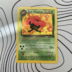 Pokemon TCG Dark Vileplume 30/82 Team Rocket Non Holo Rare LP - Image 1