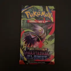 Pokemon TCG X1 Mega evolution Phantasmal Flames Booster Pack Empty - Image 1