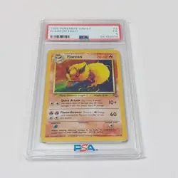 PSA 5 Pokemon Flareon 3/64 WotC Jungle Unlimited Holo Rare - Image 1