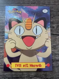 Meowth TV11 #52 Holo 1999 Pokemon Topps TV Animation Edition NM+ 💎 - Image 1
