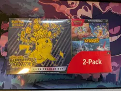 Pokemon TCG Surging Sparks 2 Pack Costco Bundle - New Sealed - Image 1