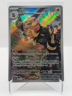 Pyroleo 200/193 Illustration Rare Entwicklungen in Paldea Pokemon Karte Deutsch - Image 1
