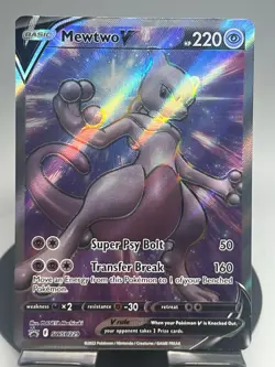 Pokemon TCG Mewtwo V SWSH229 Sword & Shield Promo NM - Image 1