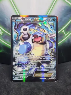 Pokemon Blastoise EX XY122 Black Star Full Art Holo Promo MP - Image 1