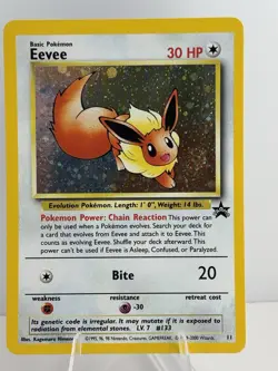 Eevee 11/53 Wotc Black Star Promo Holo Pokemon LP/NM with **SWIRL - Image 1