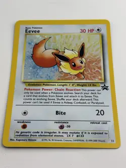 Eevee 11/53 Wotc Black Star Promo Holo Pokemon LP/NM with **SWIRL - Image 5