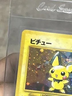 Vintage Pokemon Japanese Pichu Holo Swirl No.172 Neo Genesis Holo Rare NM - Image 5