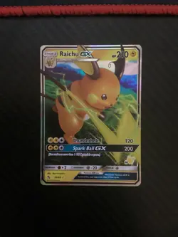 RAICHU GX 20/68 SM HIDDEN FATES POKEMON (BATTLE ACADEMY STAMPED, NM) - Image 1