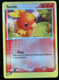Pokemon 2003 Ex Ruby & Sapphire - Torchic - Reverse Holo - 74 - Image 1