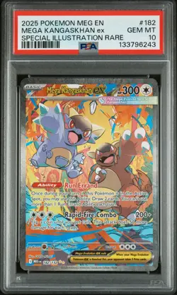 2025 Pokemon Mega Evolution Kangaskhan EX Special Illustration Rare PSA 10 - Image 1