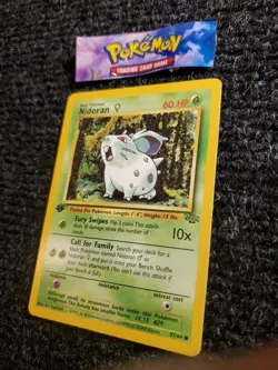 Pokemon TCG Nidoran 57/64 1st Edition Jungle NM - Image 2