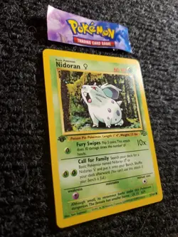 Pokemon TCG Nidoran 57/64 1st Edition Jungle NM - Image 3