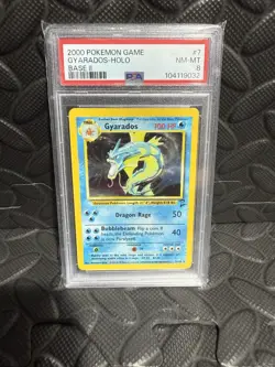 PSA 8 Pokemon Base Set 2 Gyarados 7/130 - Image 1