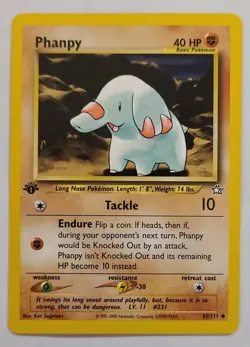 Pokemon PHANPY 43/111 1st Edition Neo Genesis - Near Mint 🍒 - Image 2