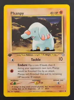 Pokemon PHANPY 43/111 1st Edition Neo Genesis - Near Mint 🍒 - Image 4