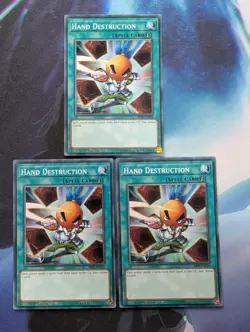 YuGiOh! Hand Destruction SR06-EN025 x3 PLAYSET 1st Ed - Image 1