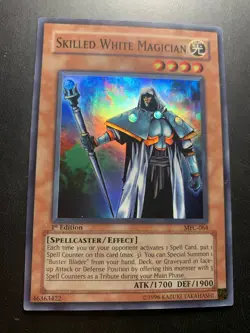 Yugioh! Skilled White Magician Super Rare - MFC-064 1st Edition - English - Image 1