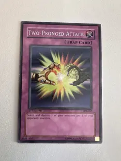 Yu-Gi-Oh! TCG Two-Pronged Attack LOB-061 1st Edition - Image 1