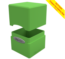 ULTRA PRO Card Deck Box Satin Cube - Lime Green NEW - Image 1