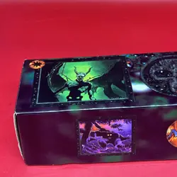 Magic The Gathering MTG Long Card Storage Box 1996 Black Mana Symbol Vintage - Image 2