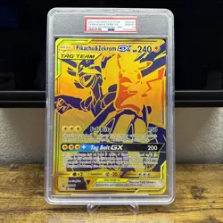 Pokemon PSA 10 Pikachu & Zekrom GX SM248 Jumbo Cards Holo - Image 1