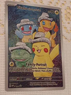 Pokemon With Grey Felt Hat Van Gogh DIY Art Card - Image 2