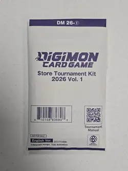 Digimon Card Game Store Tournament Kit 2026 Vol 1 SEALED - Image 1