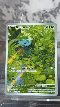 Bulbasaur 166/165 SV: Scarlet & Violet 151 Illustration Rare - English Card UK - Image 1