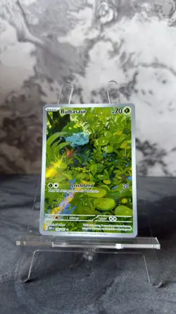 Bulbasaur 166/165 SV: Scarlet & Violet 151 Illustration Rare - English Card UK - Image 2