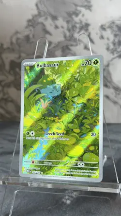 Bulbasaur 166/165 SV: Scarlet & Violet 151 Illustration Rare - English Card UK - Image 4