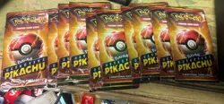 2019 Detective Pikachu Movie Card Promo Card Pack Unopened 10 Packs! - Image 2