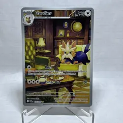 Pokemon TCG Herdier White Flare Illustration Rare Card 155/086 NM - Image 1