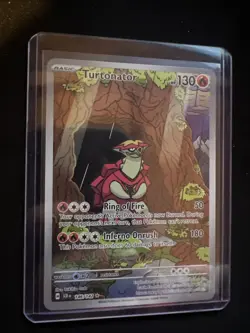Pokemon TCG Turtonator 146/142 Illustration Rare Stellar Crown Card NM Condition - Image 1