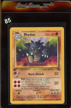 RHYDON Pokemon Card - WOTC - 1st Edition - Jungle - 45/64 - NM - Image 1